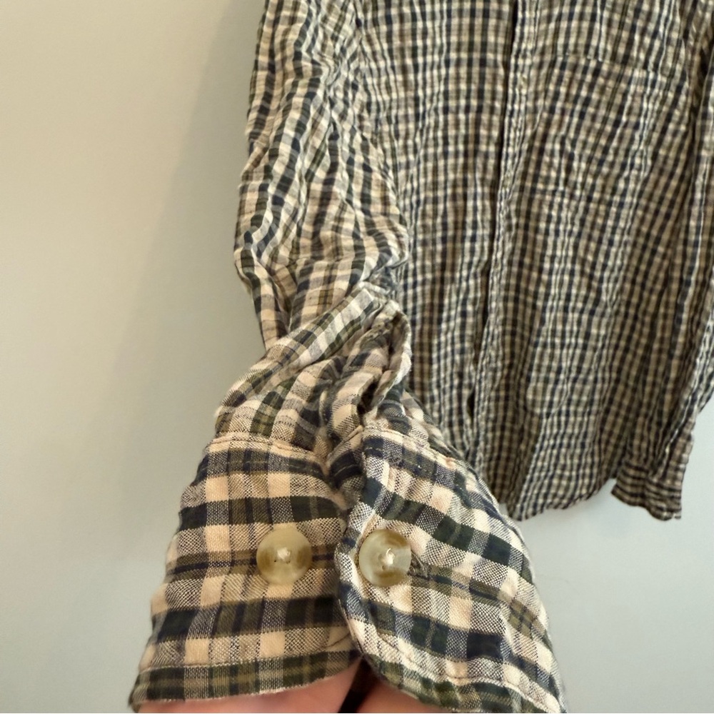 Orton Brothers Mid-Weight Flannel Shirt Mens Cotton Button Up Plaid Vermont XL - Picture 4 of 10